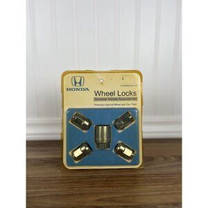 GENUINE OEM HONDA 08W42-SNA-100 Chrome Wheel Lock Set with Key Bag New